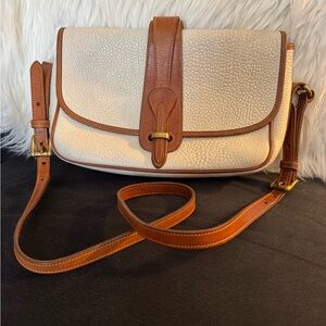 Dooney & Bourke Large Equestrian R54 Bone and British Tan Bag
